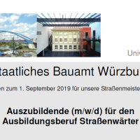 Stellenausschreibung Auszubildende Straßenwärter Stellenausschreibung Auszubildende Straßenwärter
